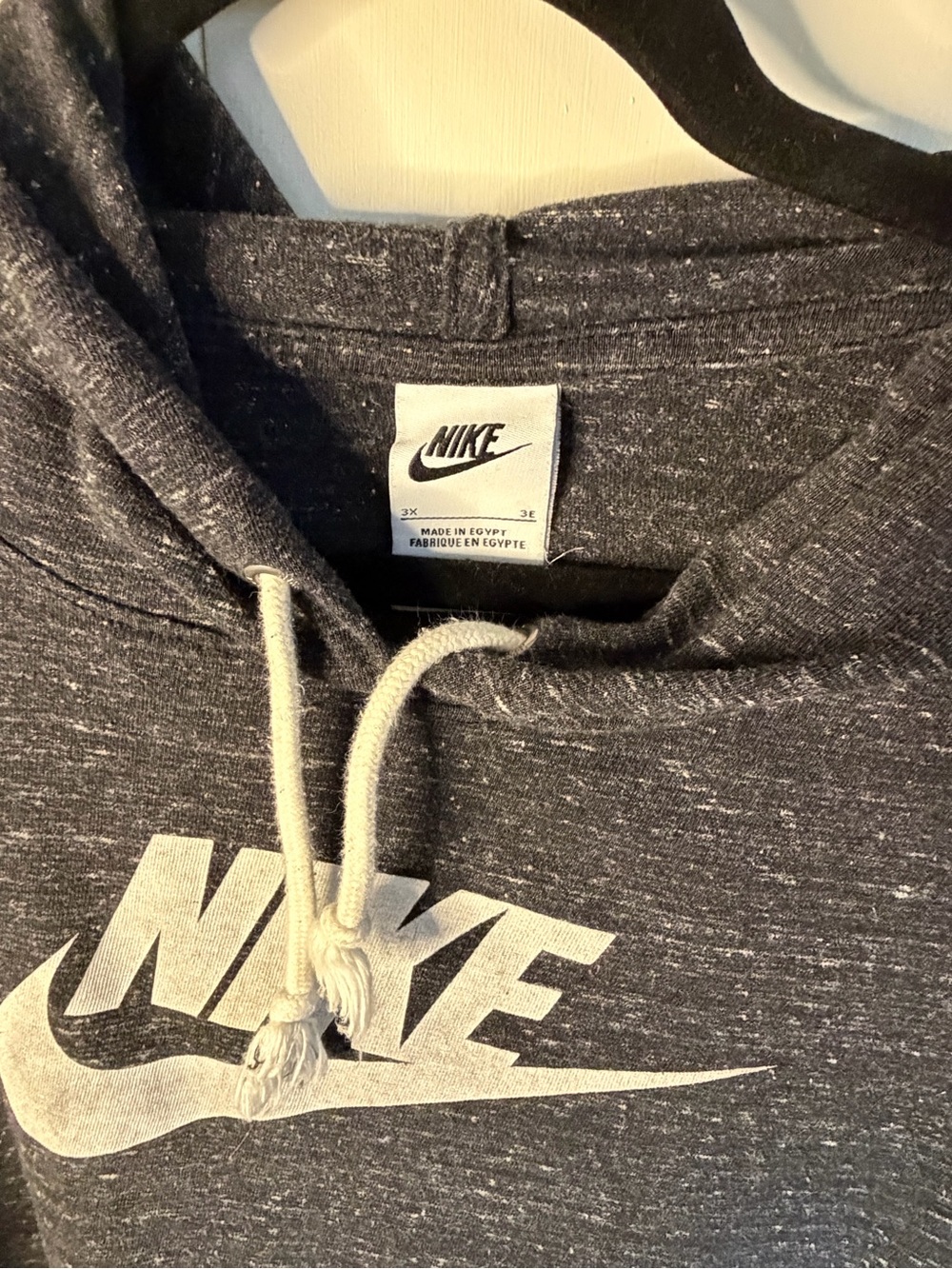 Nike Womens 3X Dark Heather Gray Pullover - Nike Logo - Picture 2 of 4